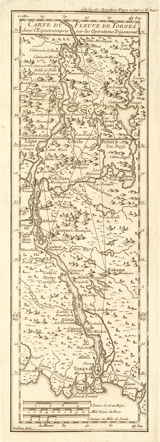 Outhier-Carte du Fleuve de Tornéa Outhier-Carte du Fleuve de Tornéa