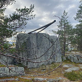 metallstänger på Nivavaara